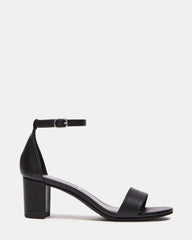 Kids' CARRSON Black Smooth Girls' Dress Heel | Steve Madden on Sale