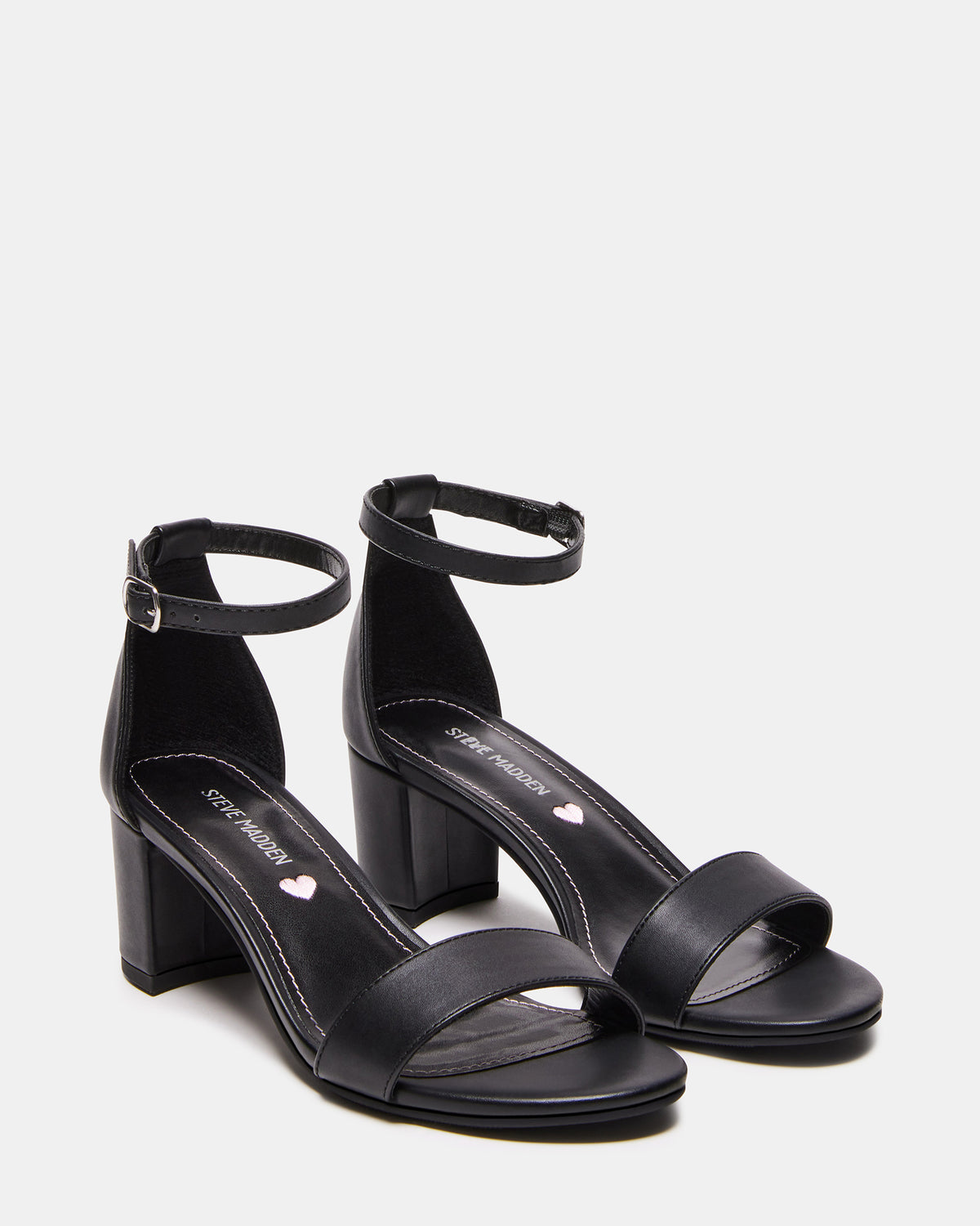 Kids' CARRSON Black Smooth Girls' Dress Heel | Steve Madden on Sale