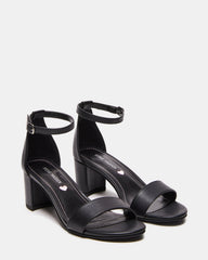 Kids' CARRSON Black Smooth Girls' Dress Heel | Steve Madden on Sale