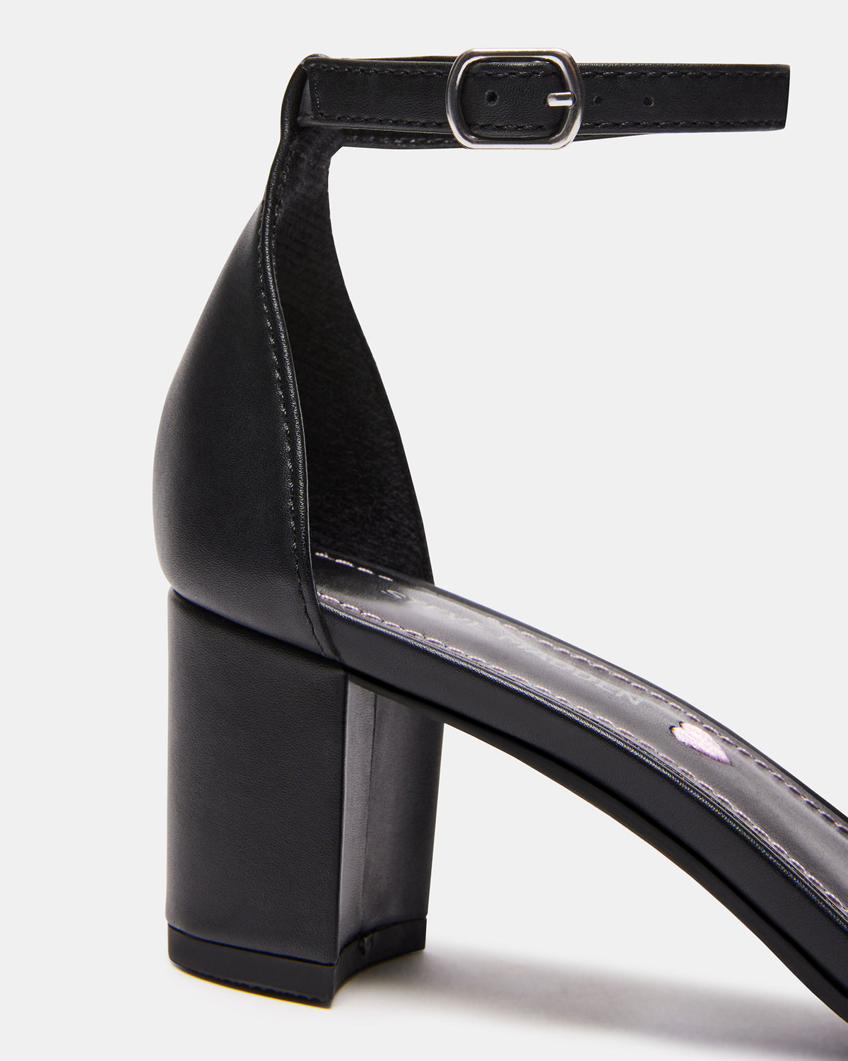 Kids' CARRSON Black Smooth Girls' Dress Heel | Steve Madden on Sale