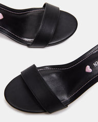 Kids' CARRSON Black Smooth Girls' Dress Heel | Steve Madden on Sale