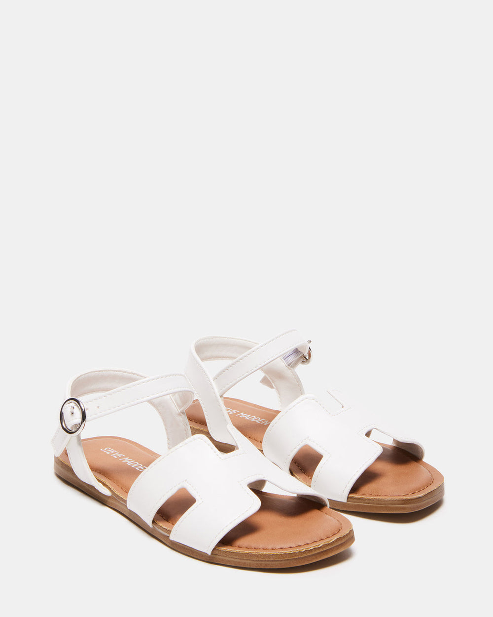 Kids' HAYDIN White Girls' Sandals | Steve Madden outlet