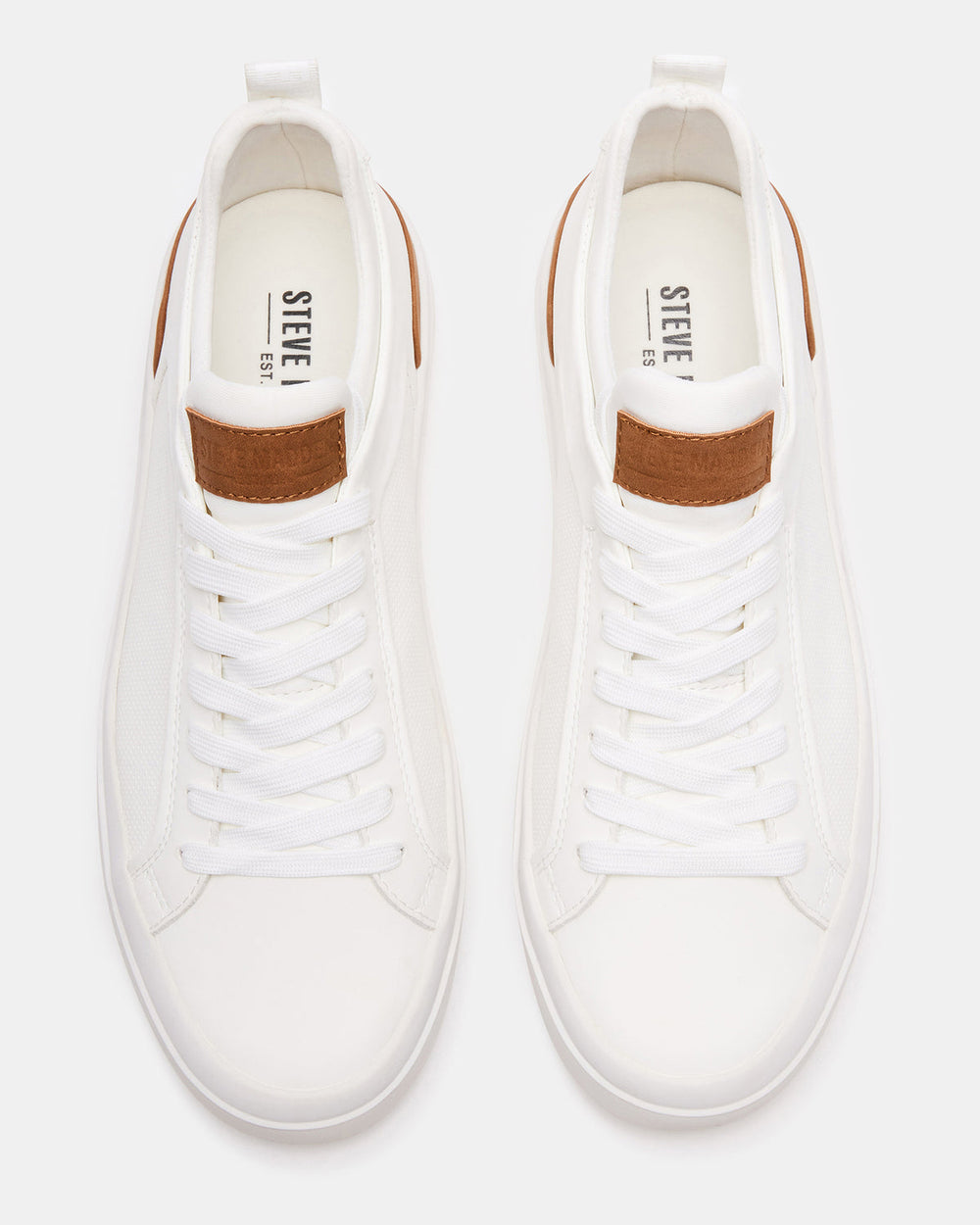 DACK White Men's Lace-Up Sneakers | Steve Madden near me