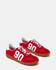 PACEY Red Multi Low-Top Lace-Up 90's Women's Sneaker | Steve Madden discount