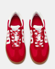 PACEY Red Multi Low-Top Lace-Up 90's Women's Sneaker | Steve Madden discount