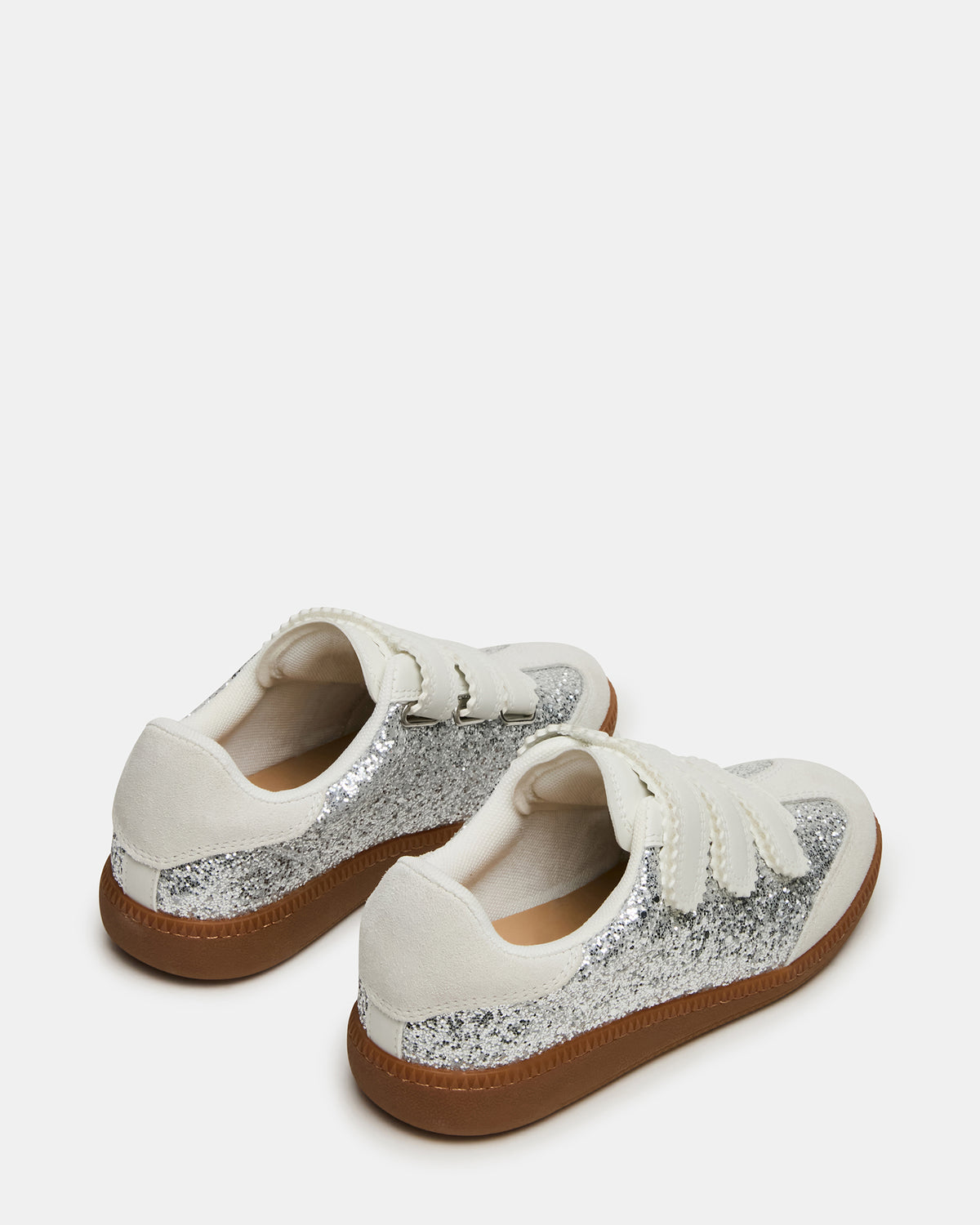 MOMENTUM Multi Glitter Velcro Low-Top Women's Sneakers | Steve Madden US