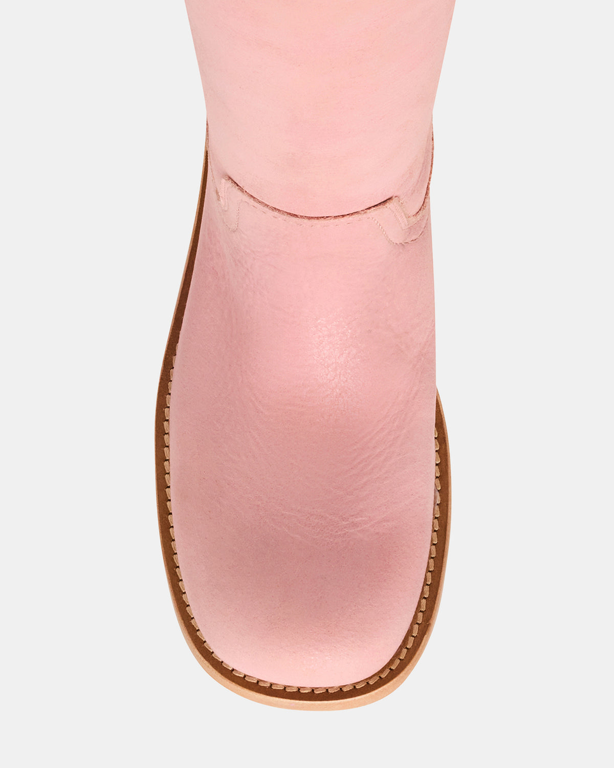 RIGGS Pink Leather Square-Toe Women's Boot | Steve Madden outlet