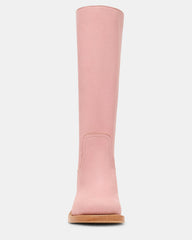 RIGGS Pink Leather Square-Toe Women's Boot | Steve Madden outlet