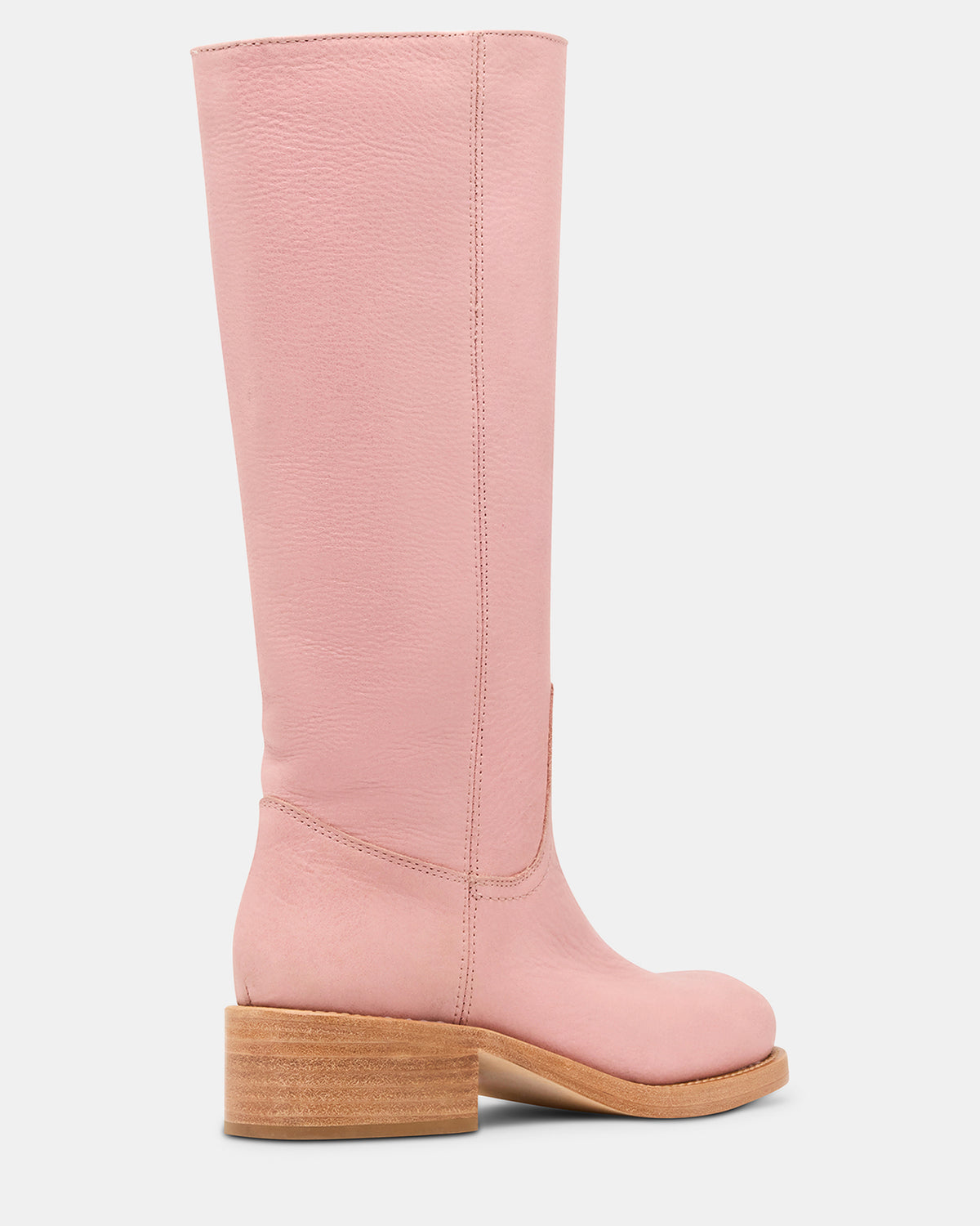 RIGGS Pink Leather Square-Toe Women's Boot | Steve Madden outlet