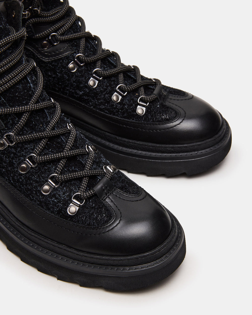 YOSEMITE Black Multi Lace-Up Lug Men's Ankle Boot | Steve Madden on Sale