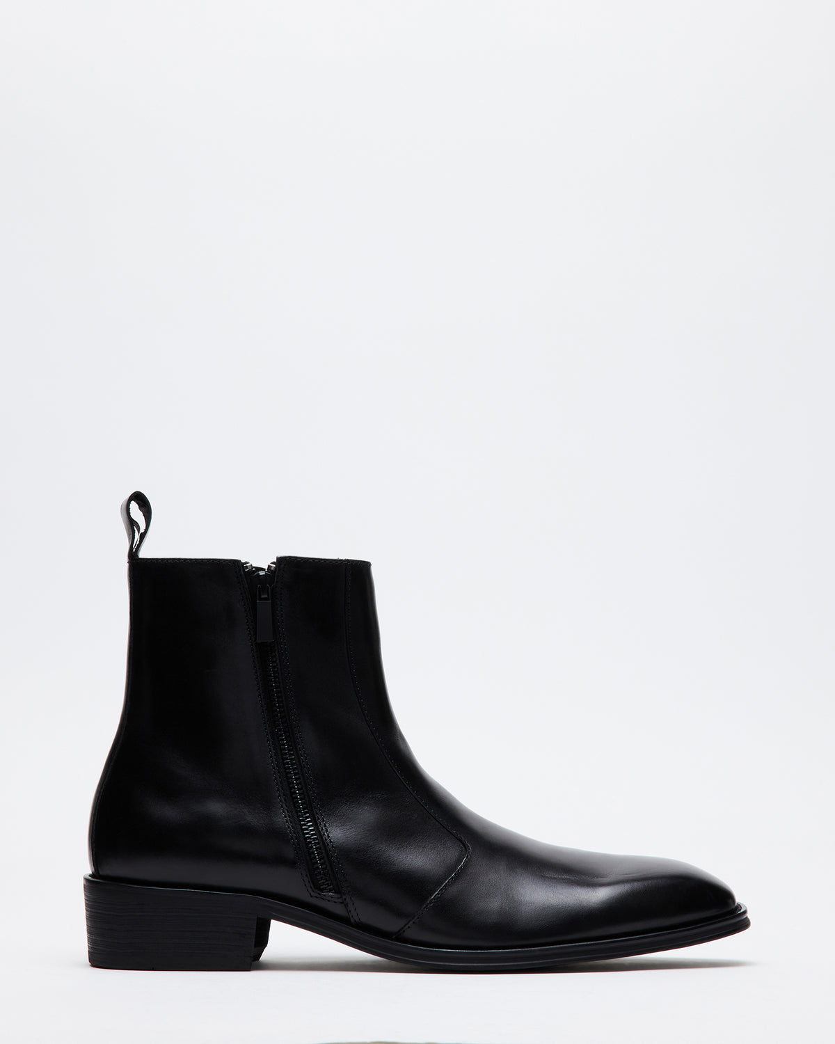 HAYNES Black Leather Men's Ankle Boot | Steve Madden near me