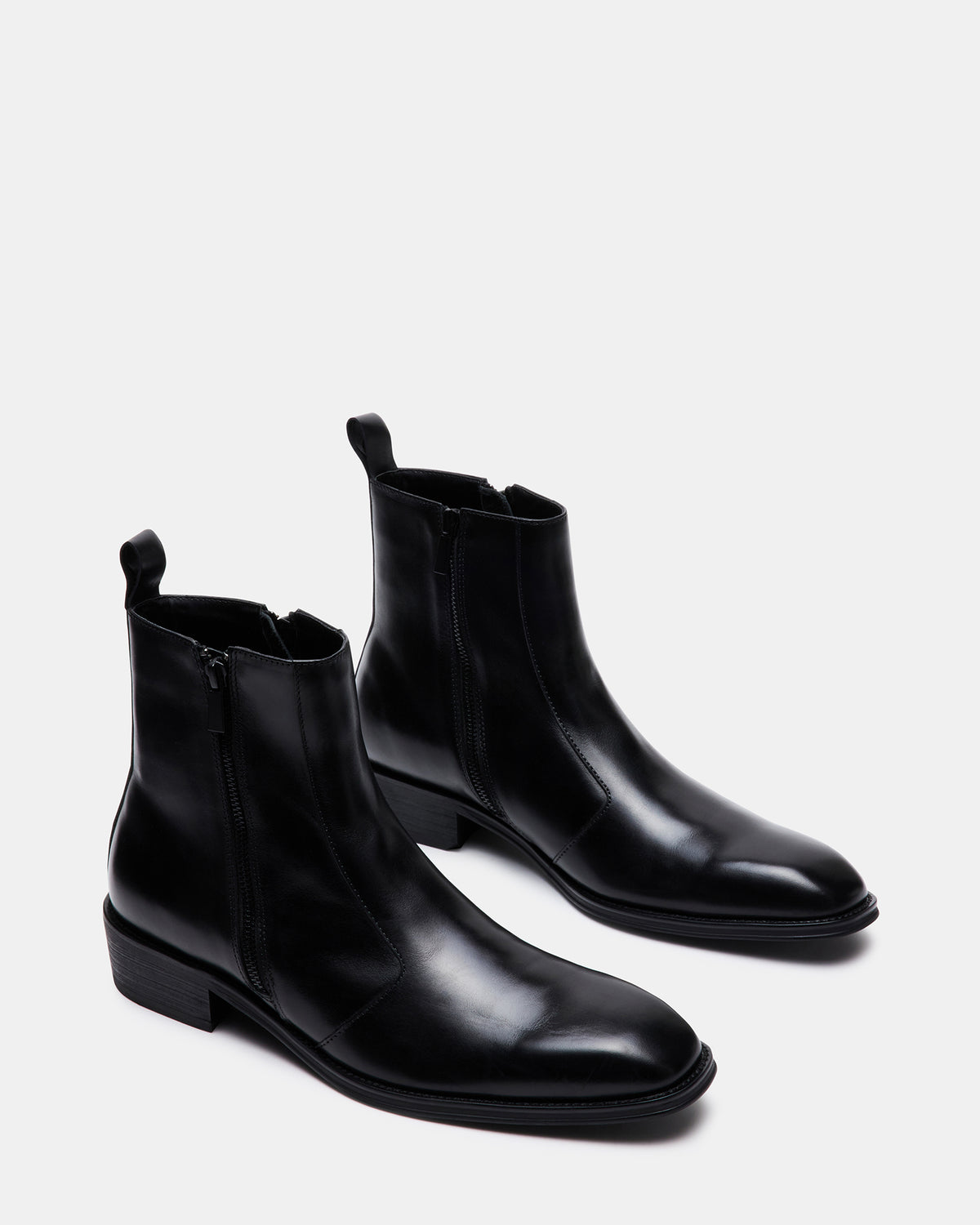 HAYNES Black Leather Men's Ankle Boot | Steve Madden near me
