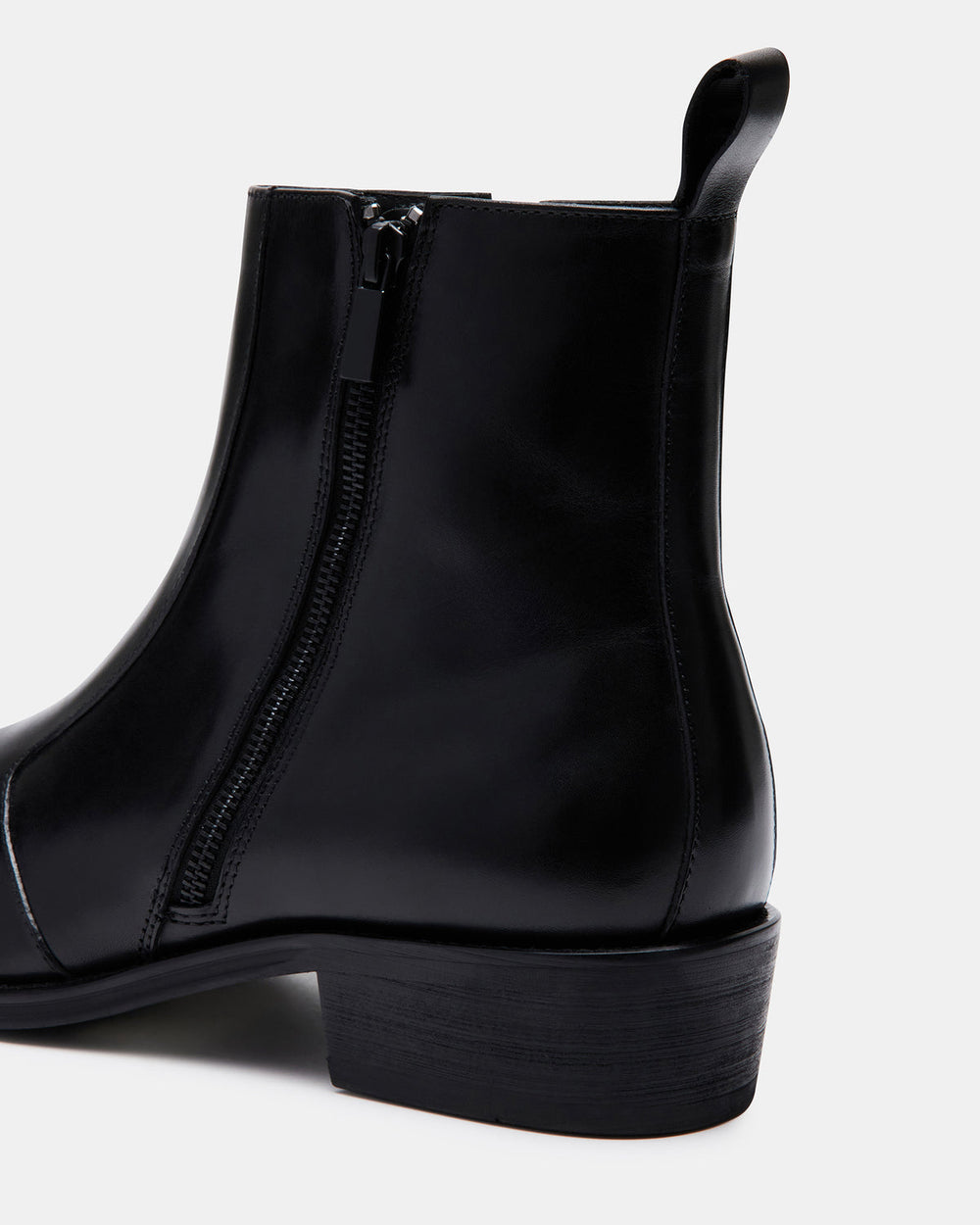 HAYNES Black Leather Men's Ankle Boot | Steve Madden near me