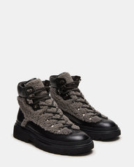 YOSEMITE Grey Multi Lace-Up Lug Men's Ankle Boot | Steve Madden discount