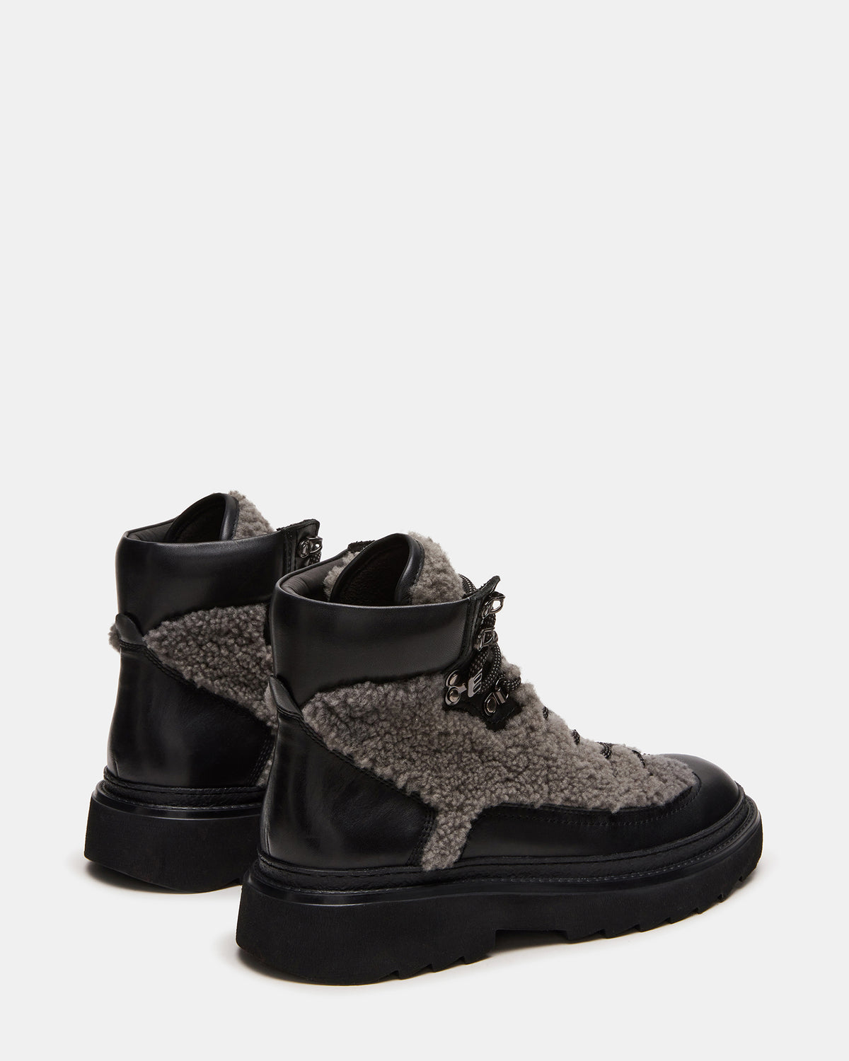 YOSEMITE Grey Multi Lace-Up Lug Men's Ankle Boot | Steve Madden discount