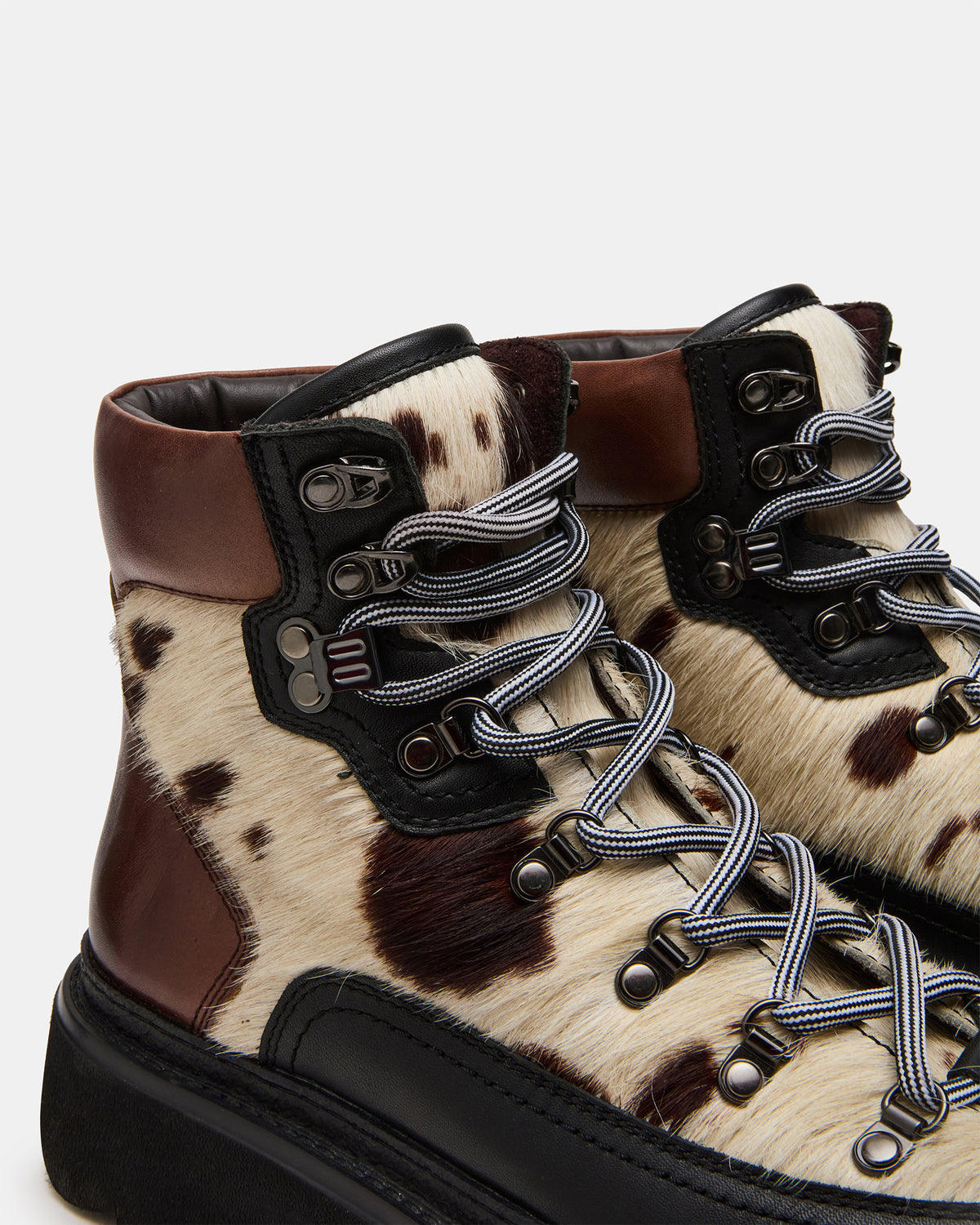 YOSEMITE Brown Multi Lace-Up Lug Men's Ankle Boot | Steve Madden outlet