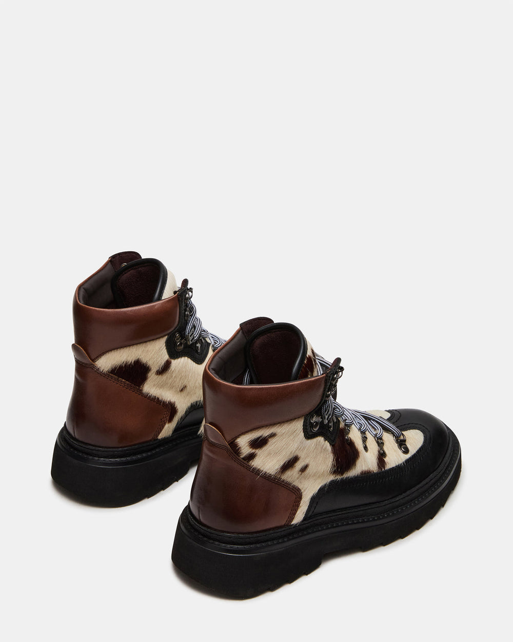 YOSEMITE Brown Multi Lace-Up Lug Men's Ankle Boot | Steve Madden outlet