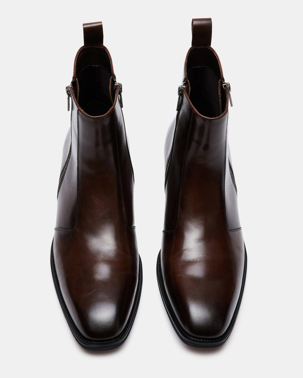HAYNES Brown Leather Men's Ankle Boot | Steve Madden on Sale