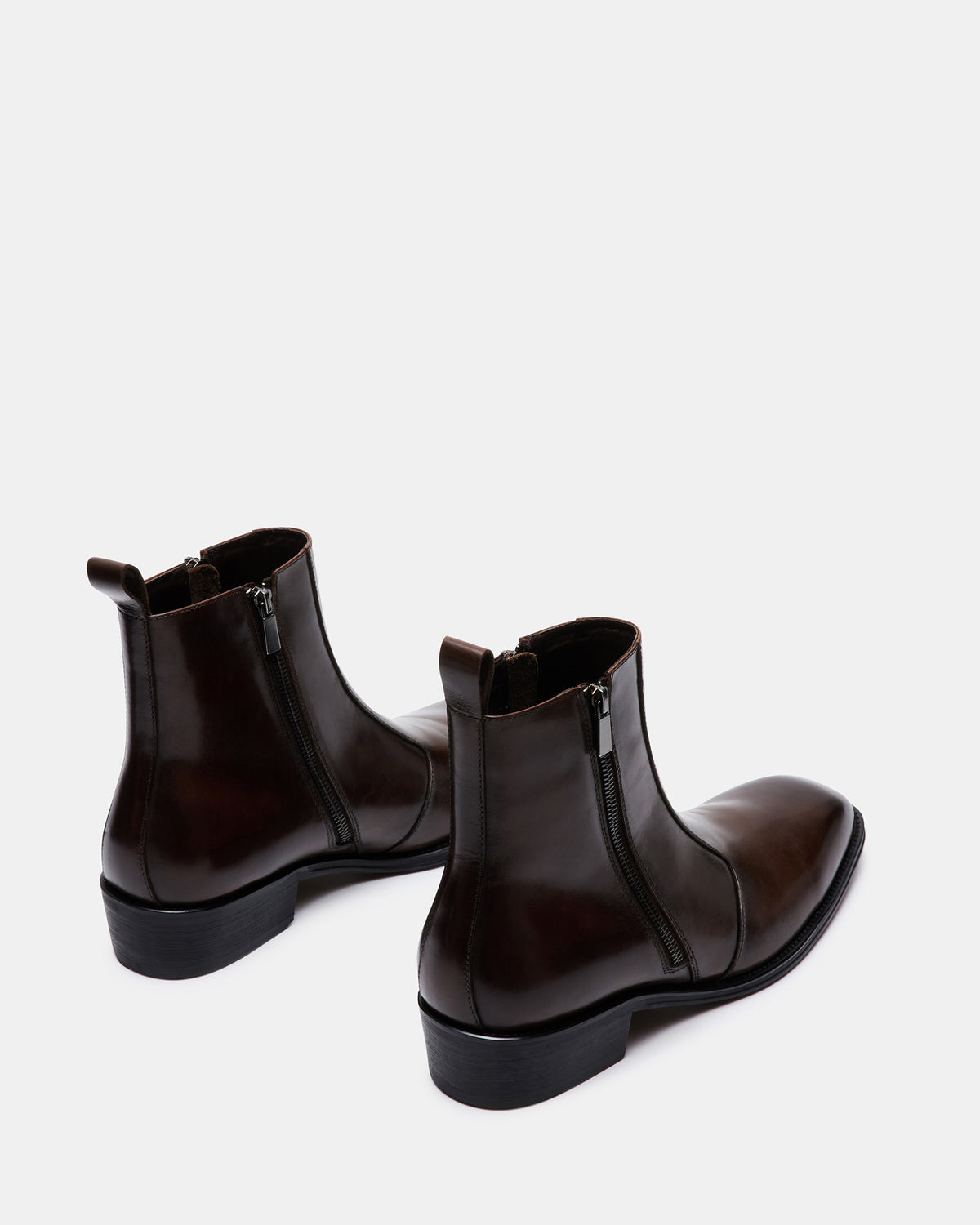HAYNES Brown Leather Men's Ankle Boot | Steve Madden on Sale
