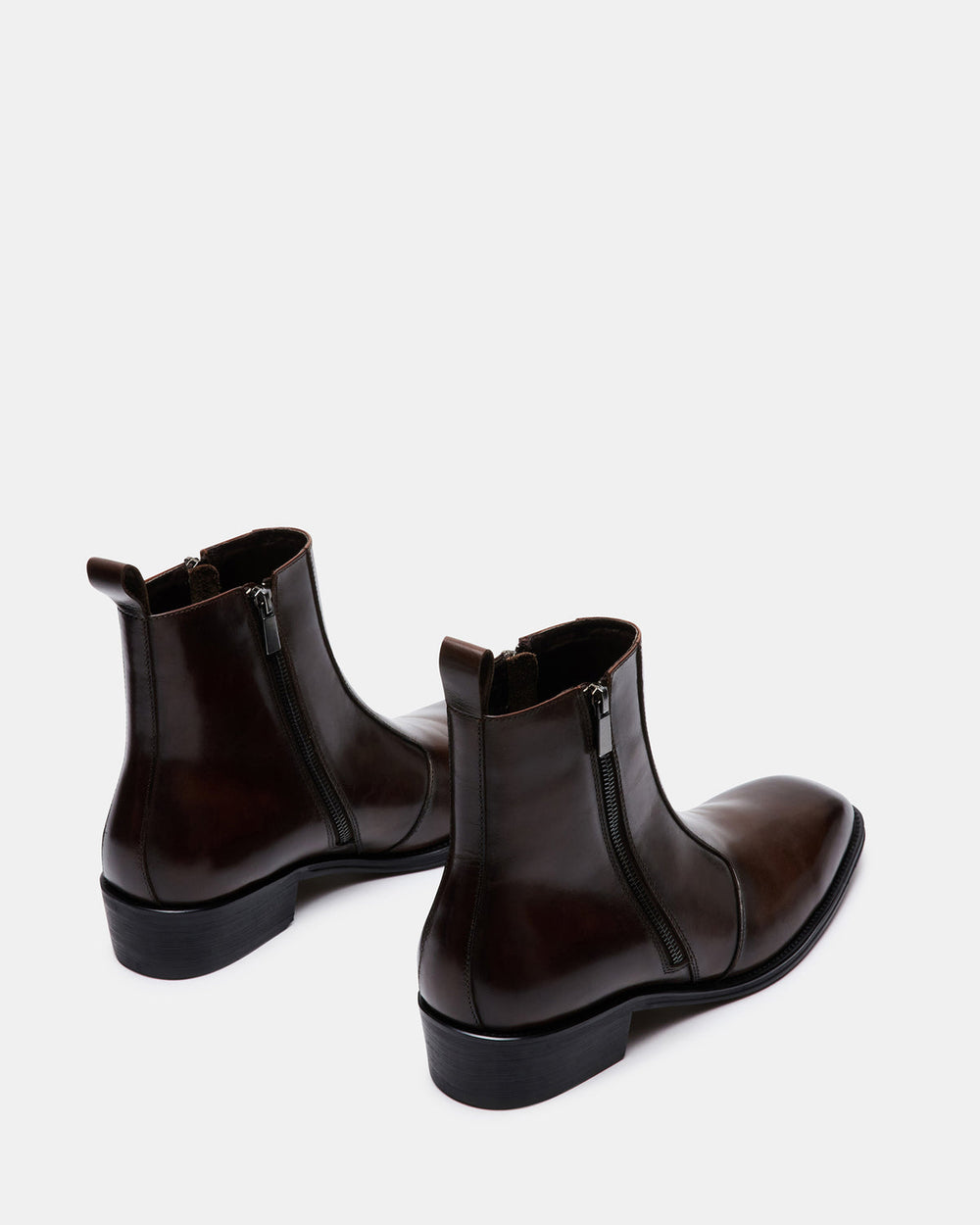 HAYNES Brown Leather Men's Ankle Boot | Steve Madden on Sale
