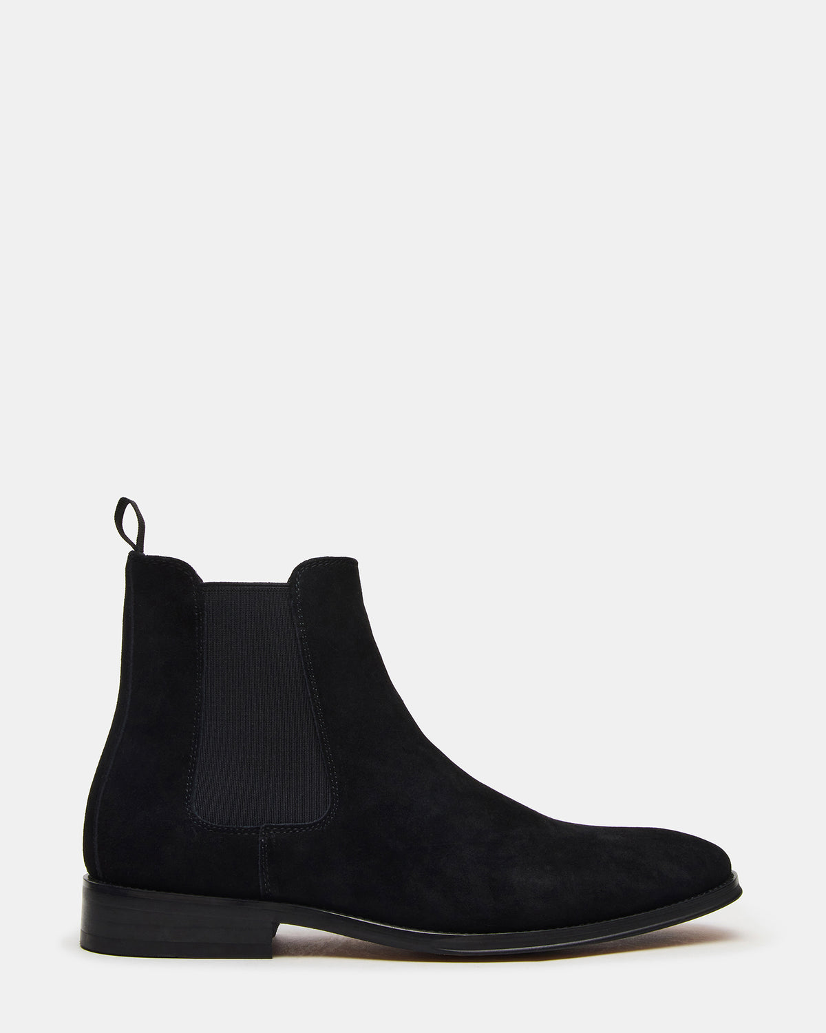 ALDAIR Black Suede Chelsea Men's Ankle Boot | Steve Madden outlet
