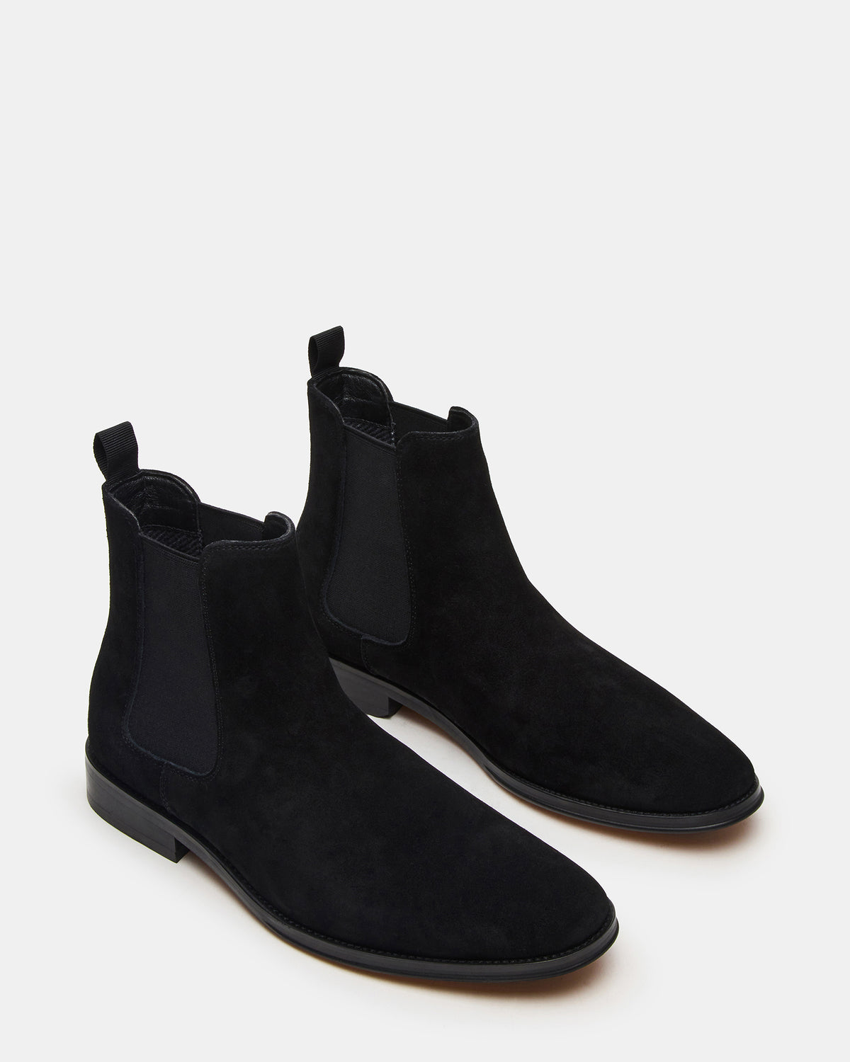 ALDAIR Black Suede Chelsea Men's Ankle Boot | Steve Madden outlet