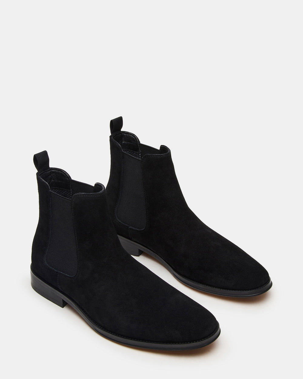 ALDAIR Black Suede Chelsea Men's Ankle Boot | Steve Madden outlet