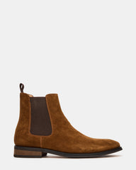 ALDAIR Chestnut Suede Chelsea Men's Ankle Boot | Steve Madden for Sale