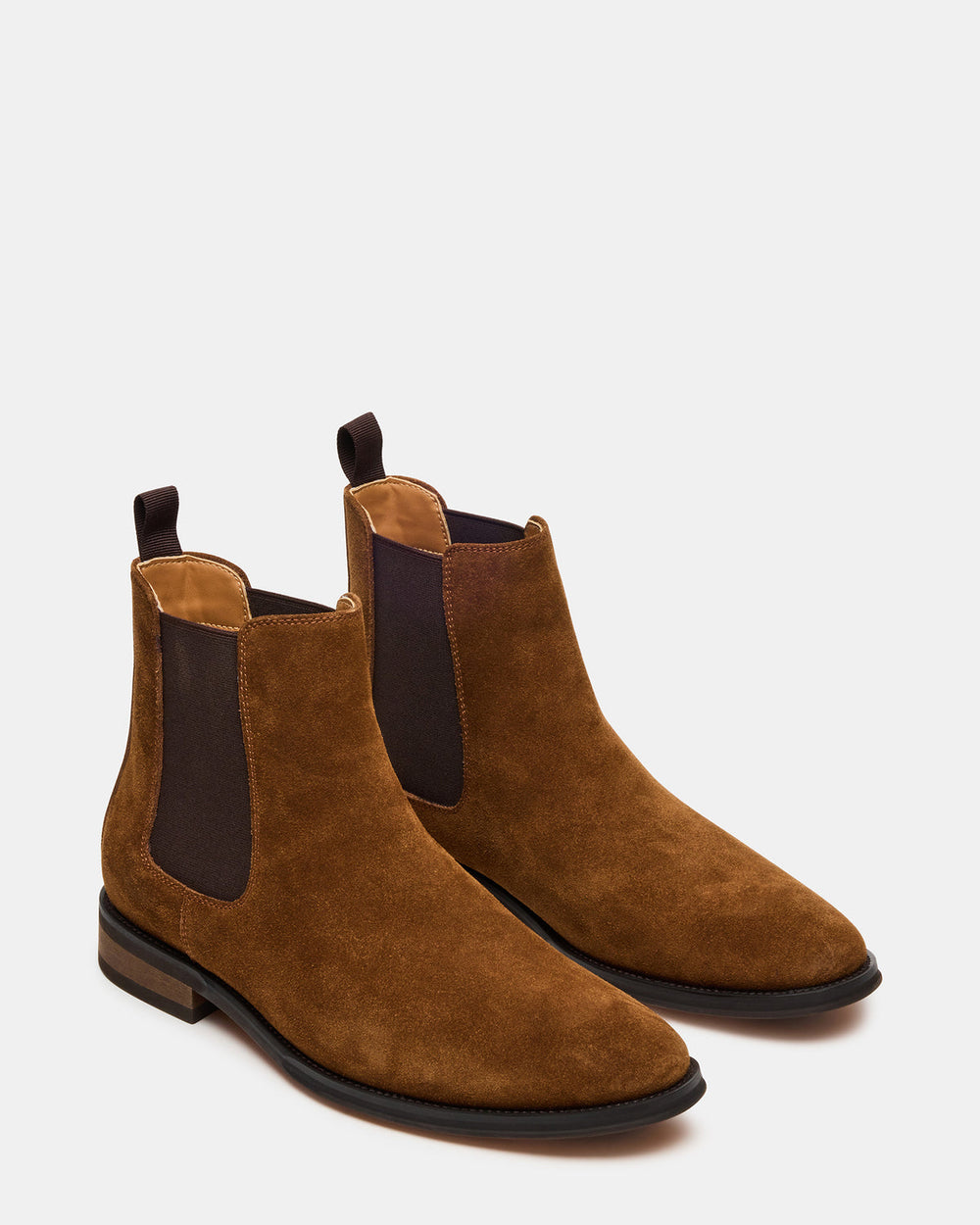 ALDAIR Chestnut Suede Chelsea Men's Ankle Boot | Steve Madden for Sale