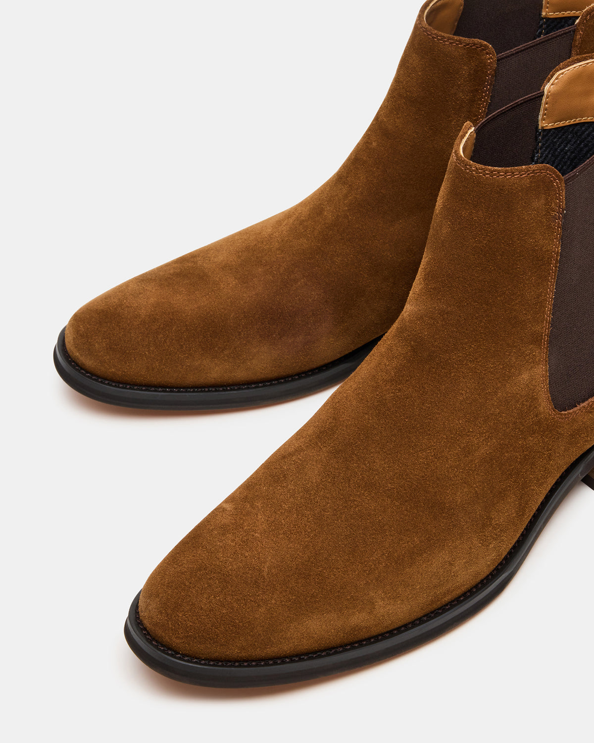 ALDAIR Chestnut Suede Chelsea Men's Ankle Boot | Steve Madden for Sale