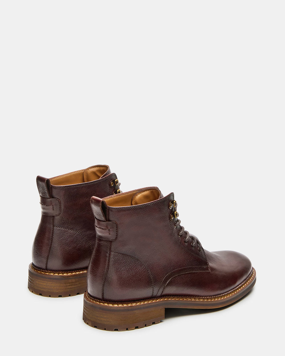 NOBY Brown Leather Men's Lace-Up Ankle Boot | Steve Madden near me