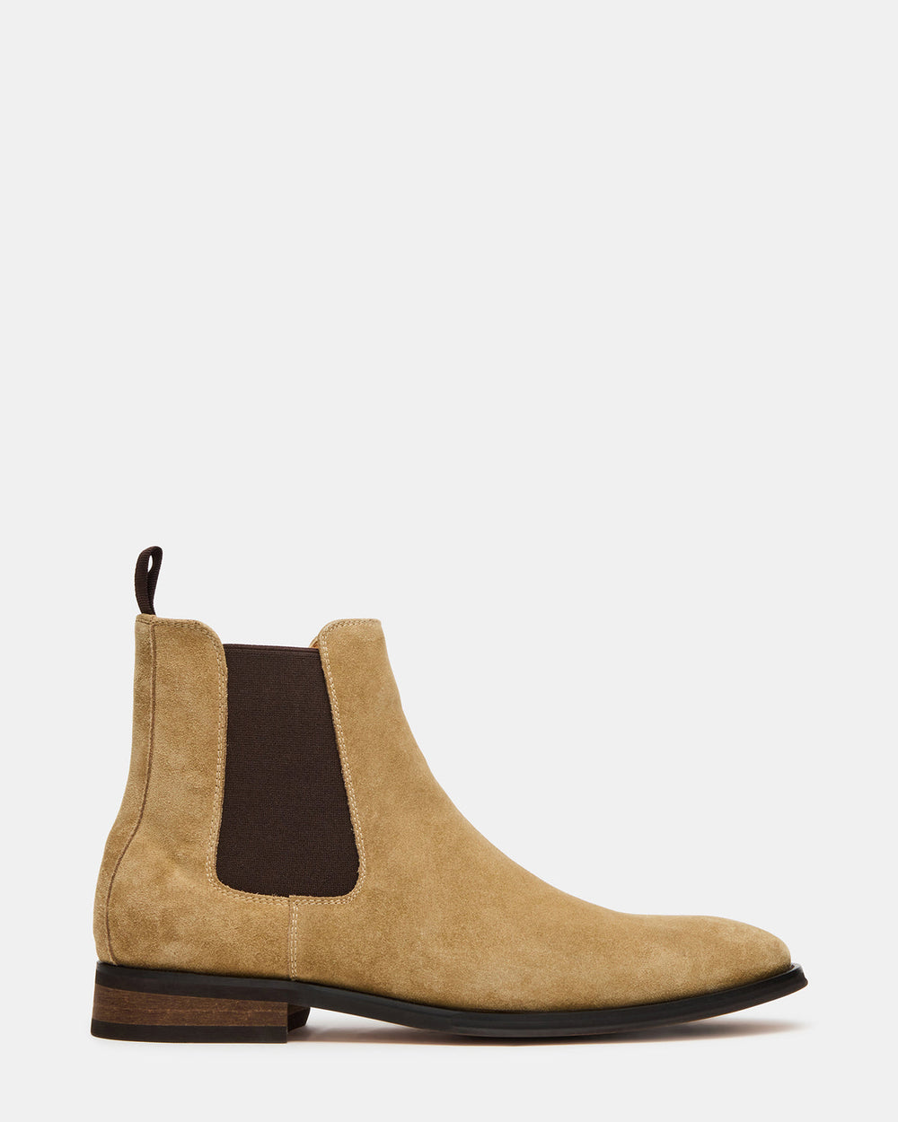 ALDAIR Taupe Suede Chelsea Men's Ankle Boot | Steve Madden online