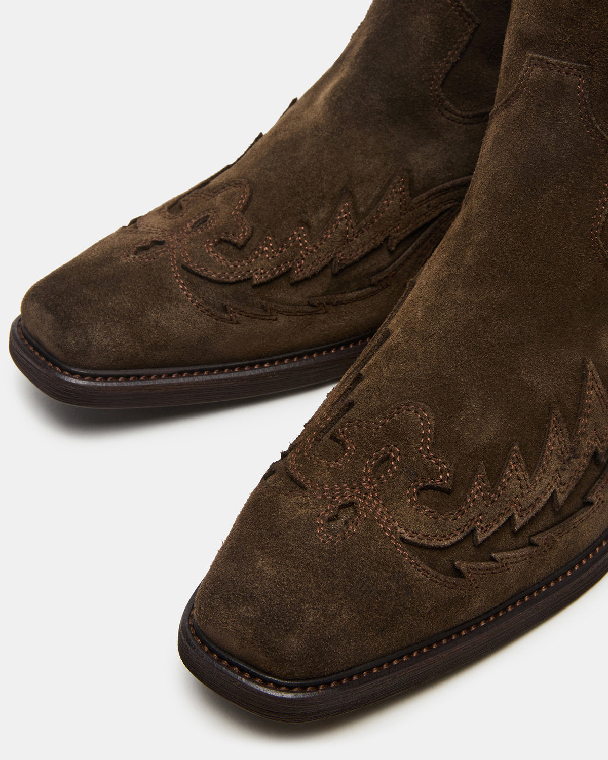 SANTANA Green Olive Western Men's Ankle Boot | Steve Madden on Sale