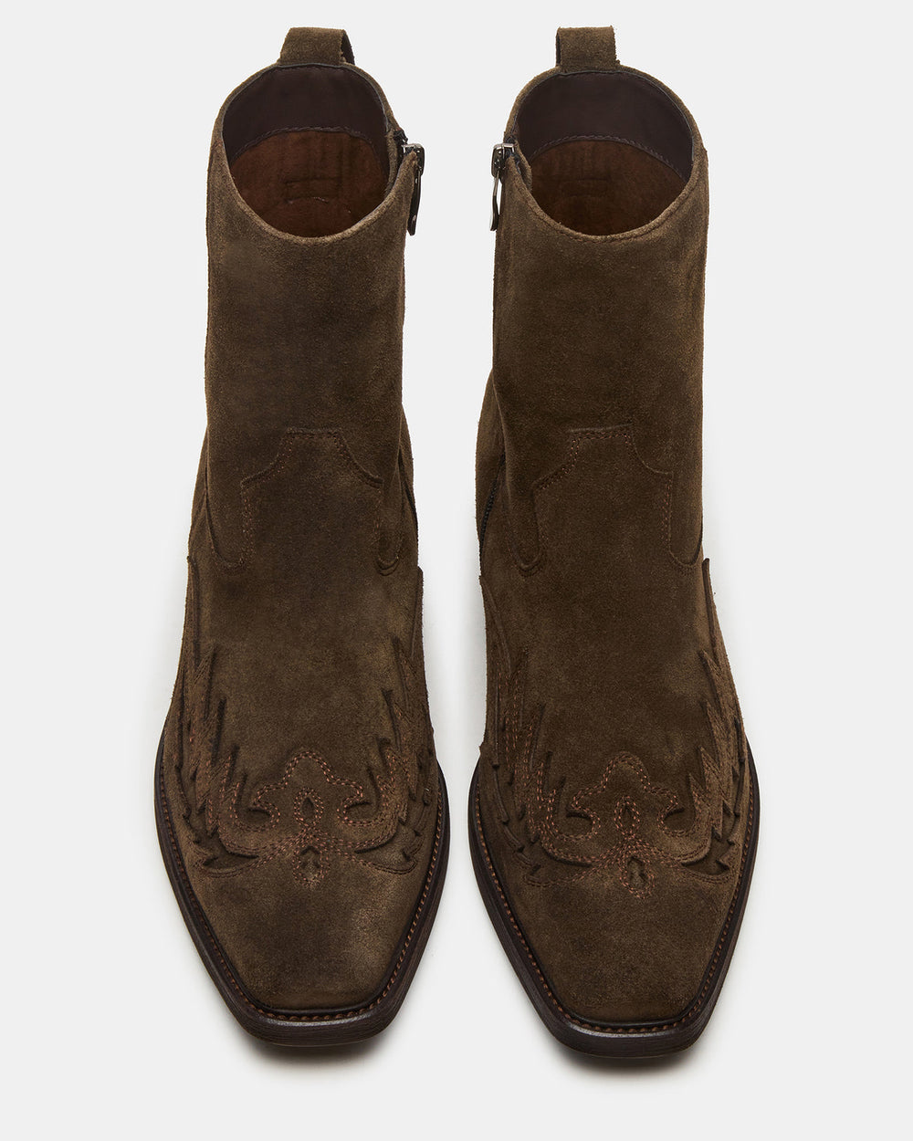 SANTANA Green Olive Western Men's Ankle Boot | Steve Madden on Sale