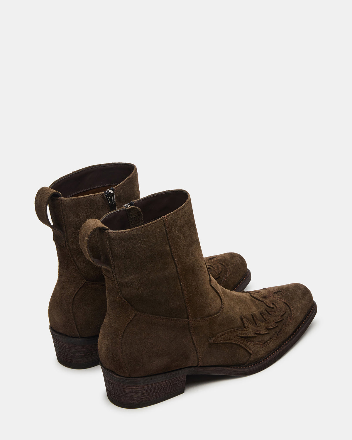 SANTANA Green Olive Western Men's Ankle Boot | Steve Madden on Sale