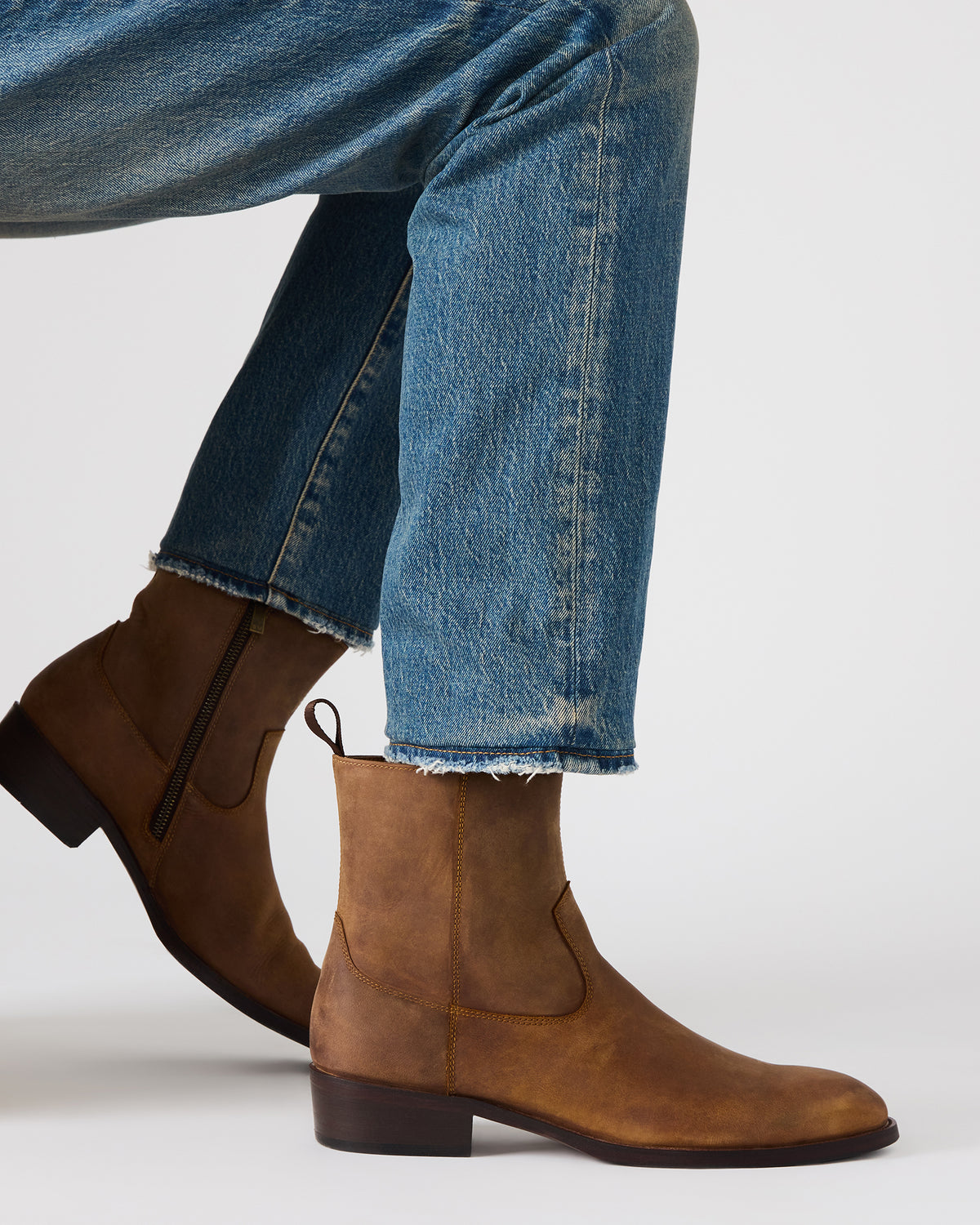 HENDRIK Tan Leather Men's Ankle Boot | Steve Madden discount