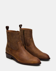 HENDRIK Tan Leather Men's Ankle Boot | Steve Madden discount