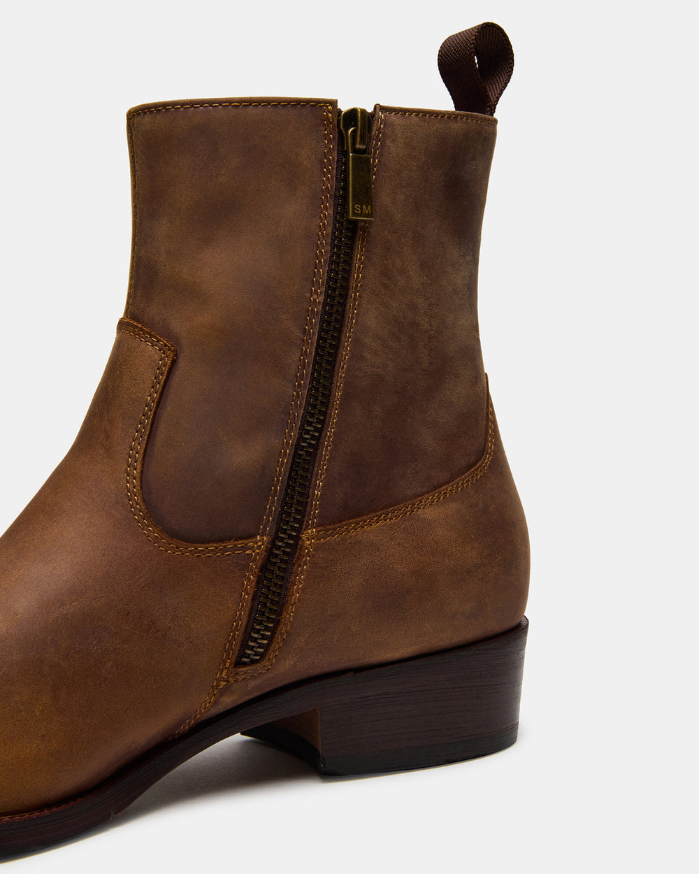 HENDRIK Tan Leather Men's Ankle Boot | Steve Madden discount