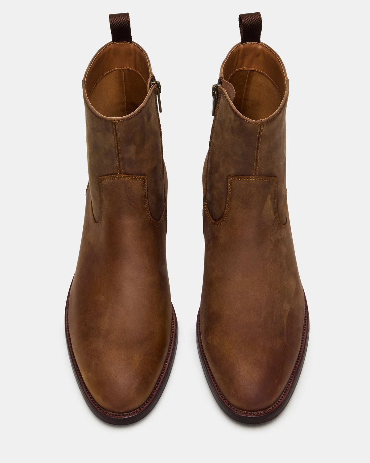 HENDRIK Tan Leather Men's Ankle Boot | Steve Madden discount