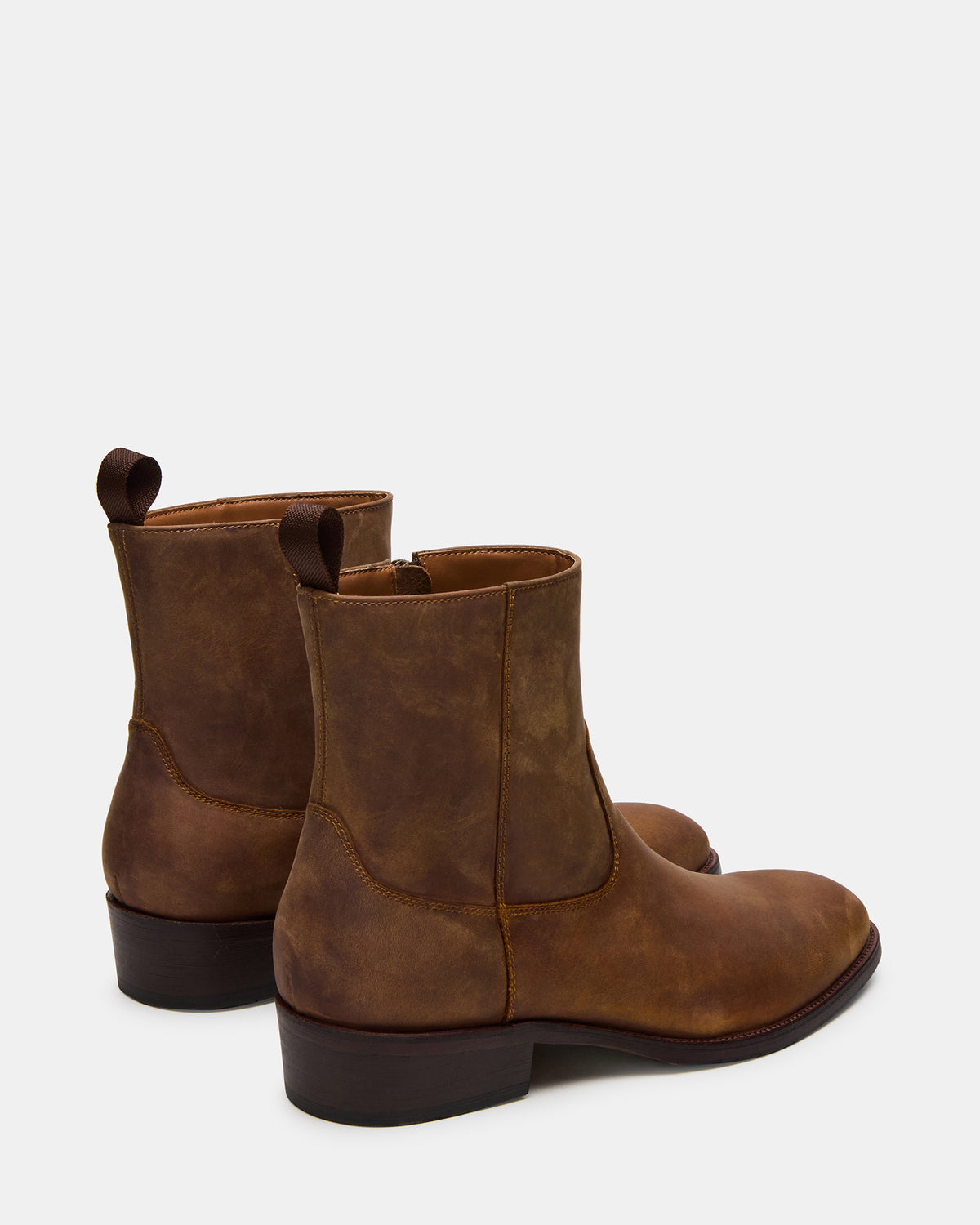HENDRIK Tan Leather Men's Ankle Boot | Steve Madden discount