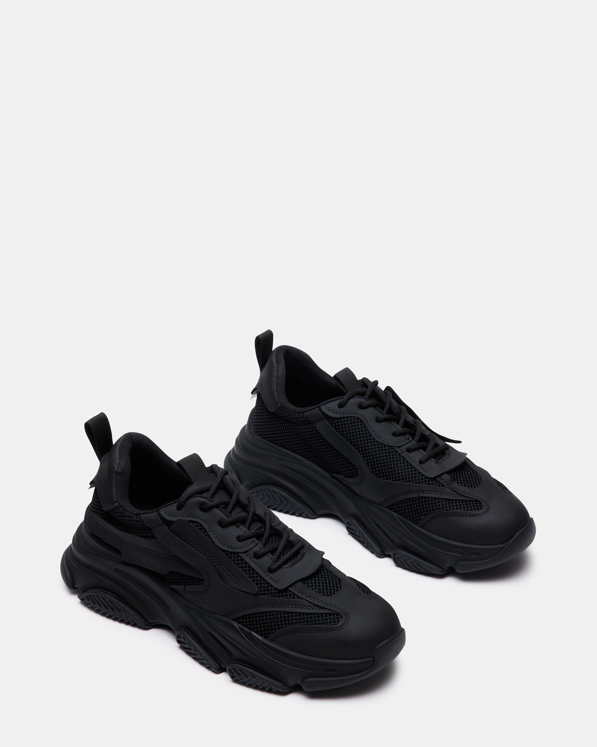 POSSESS Black Low-Top Lace-Up Men's Sneaker | Steve Madden online