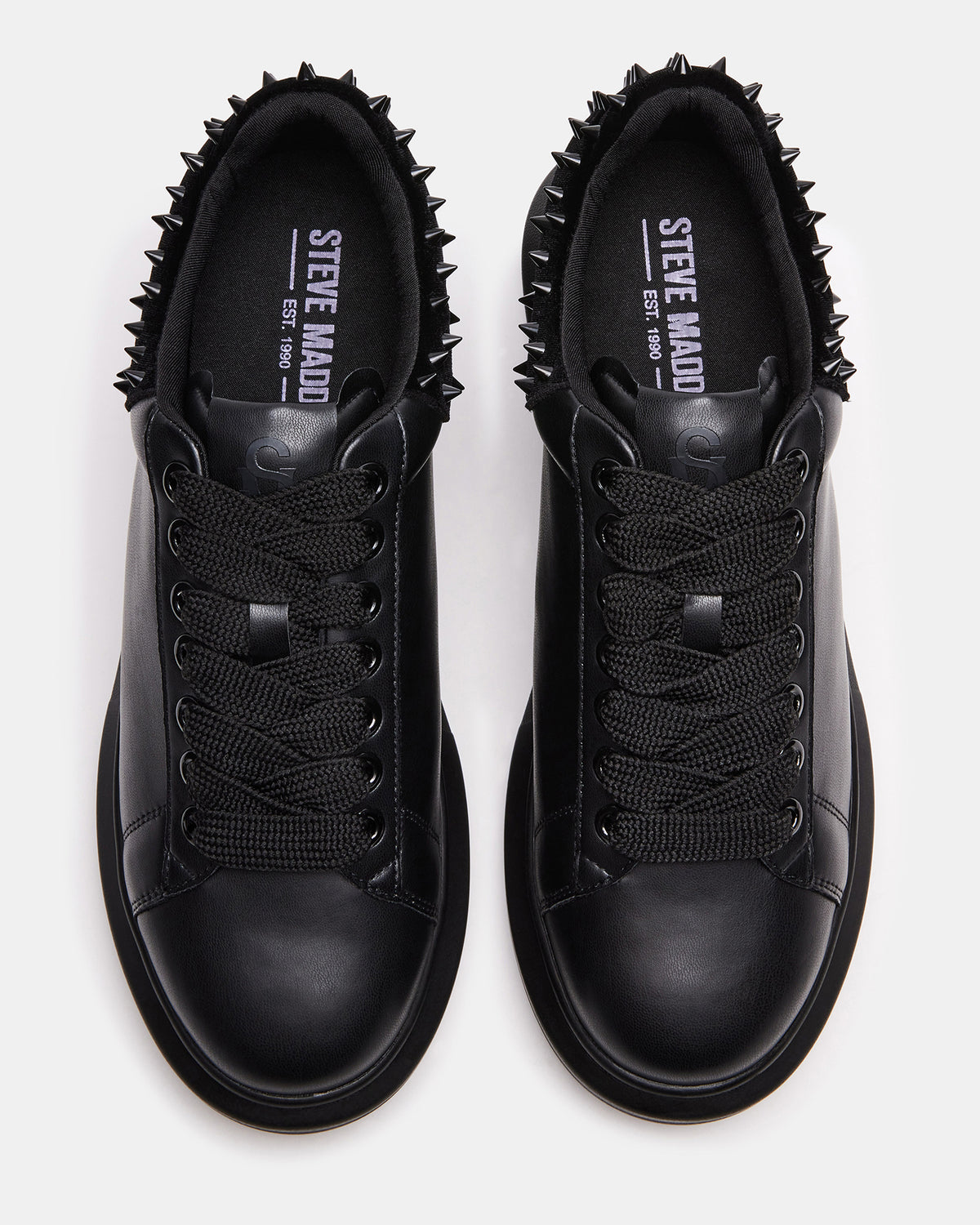 FROSTING Black Velvet Men's Low-Top Lace-Up Sneaker | Steve Madden US