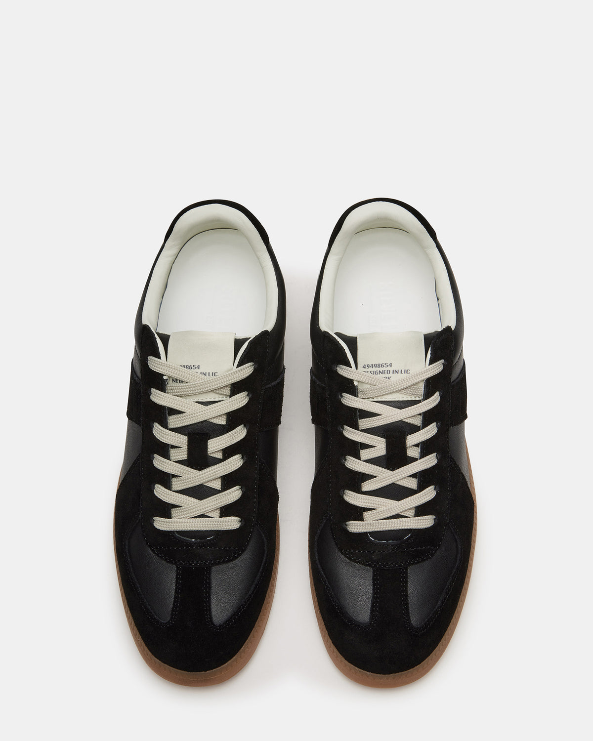 DIXON Black Leather Low-Top Panel Men's Sneaker | Steve Madden outlet