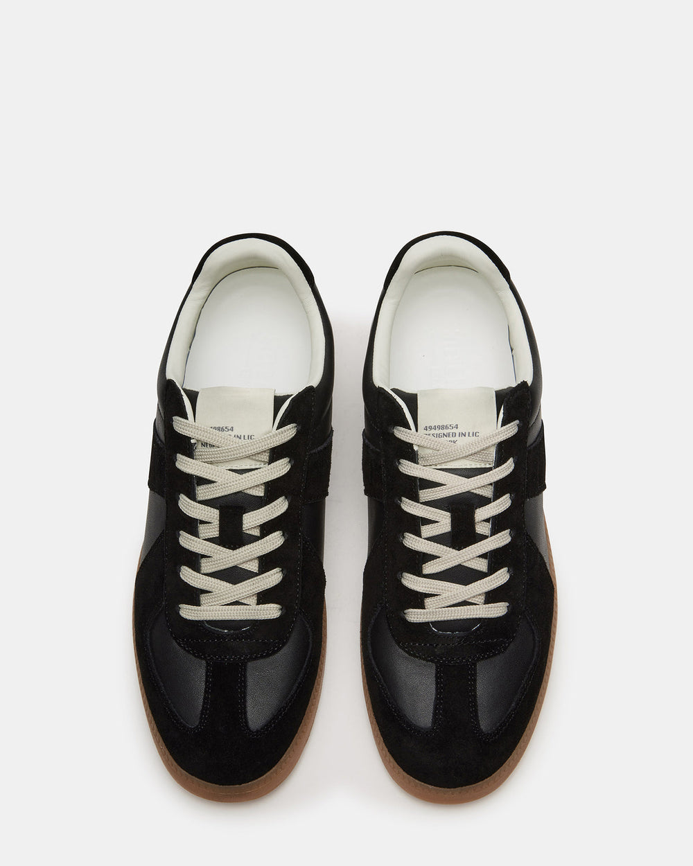 DIXON Black Leather Low-Top Panel Men's Sneaker | Steve Madden outlet