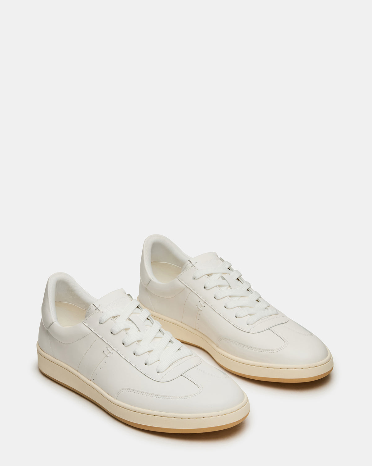 DYLAN White Low-Top Lace-Up Platform Men's Sneaker | Steve Madden on Sale