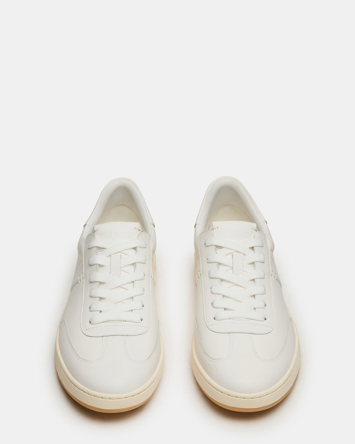 DYLAN White Low-Top Lace-Up Platform Men's Sneaker | Steve Madden on Sale