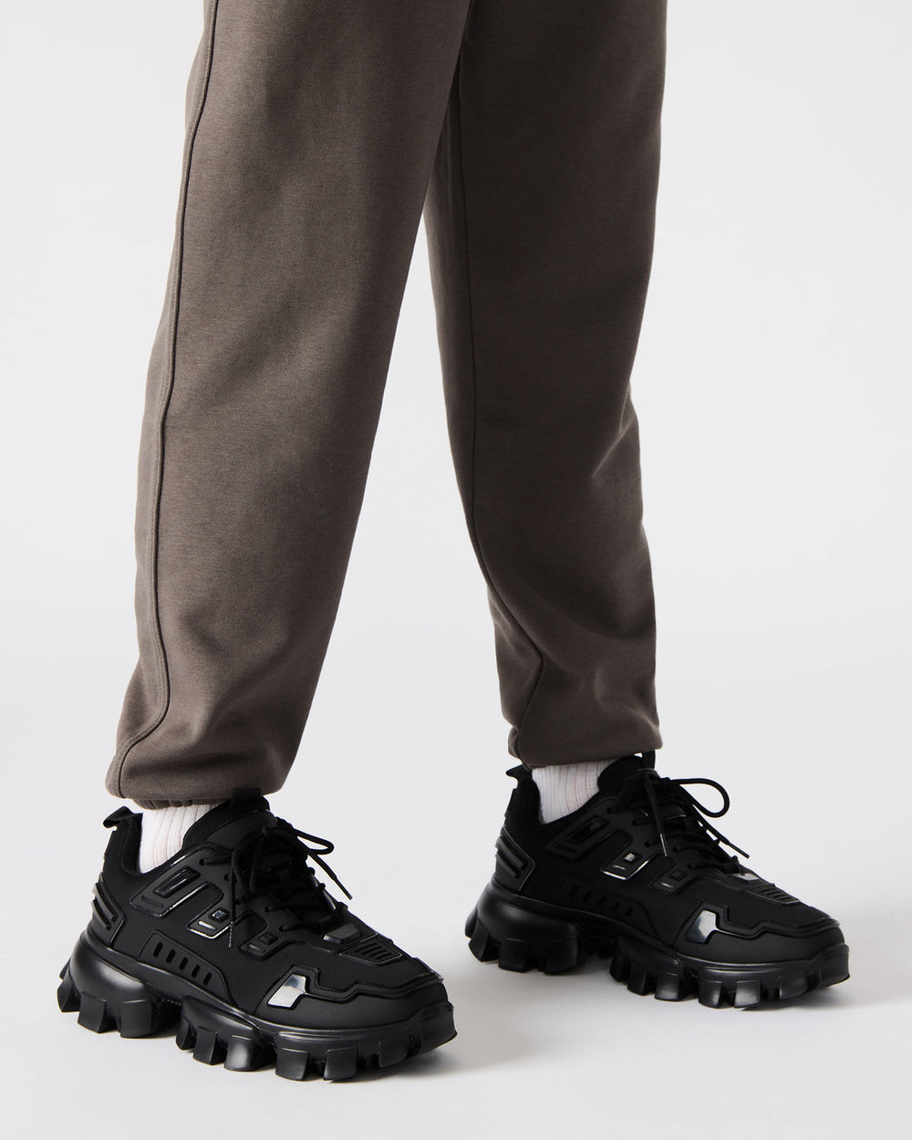 PONCE Black Men's Chunky Sole Lace Up Sneaker | Steve Madden online