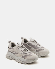 POSSESS Grey Suede Low-Top Lace-Up Men's Sneaker | Steve Madden outlet