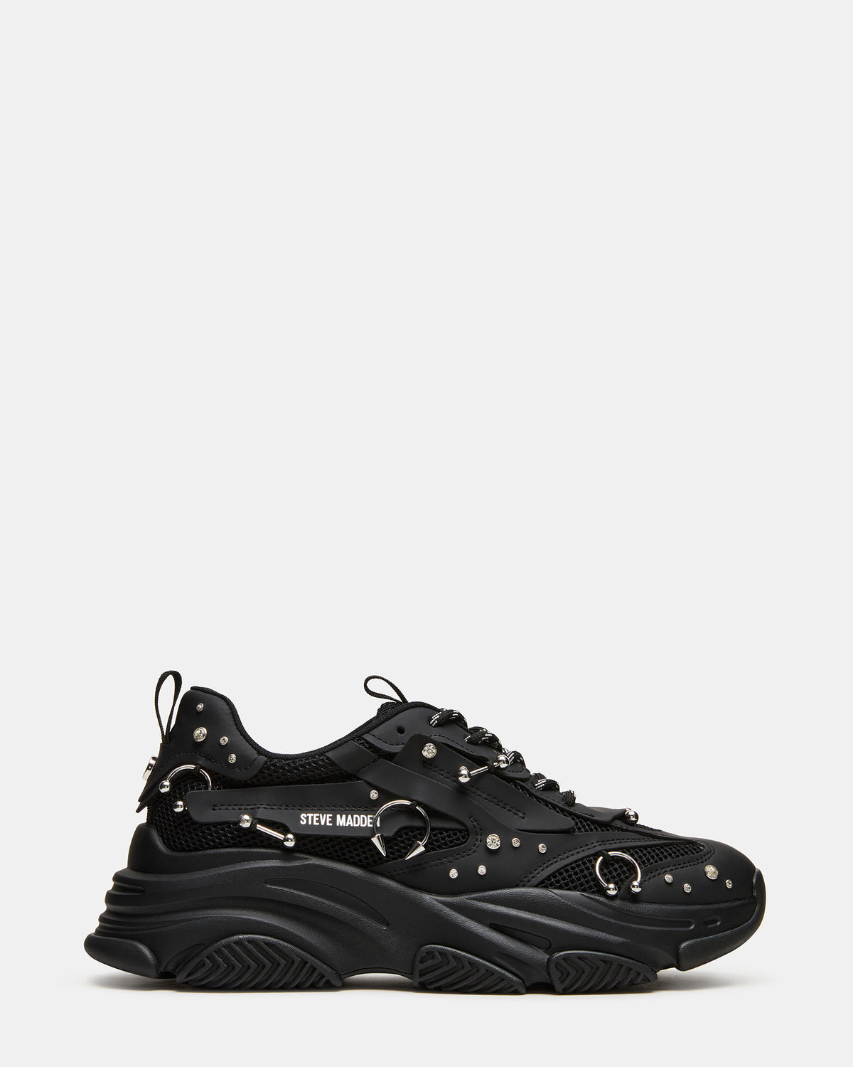 PIERCED Black Low-Top Lace-Up Men's Sneaker | Steve Madden near me