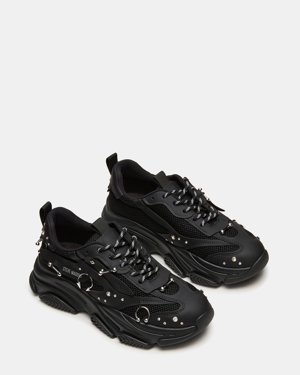 PIERCED Black Low-Top Lace-Up Men's Sneaker | Steve Madden near me